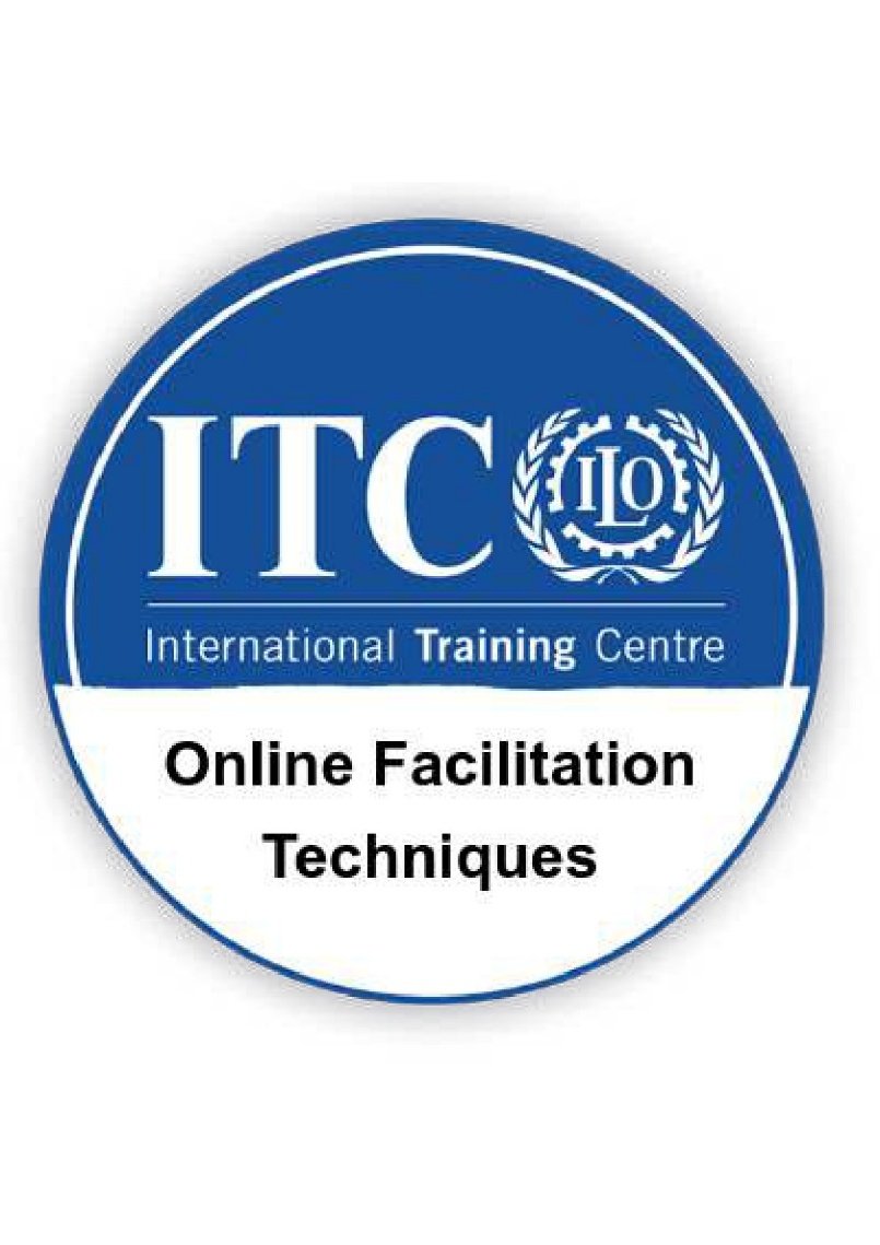 Online Facilitation Techniques certificate issued by ITC / ILO
